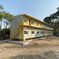 Maison modulaire chinoise à deux étages, 100 m2, modules, hôtel préfabriqué modulaire, panneaux sandwich durables, K House, Afrique du Sud