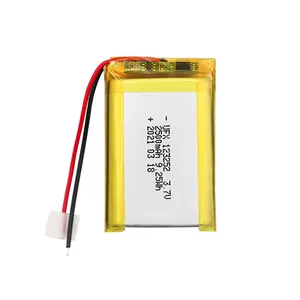 Batte de polímero de lítio da bateria, china super fino fábrica de equipamentos médicos personalizados bateria ufx 123252 2500mah 3.7v