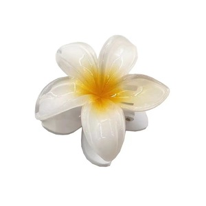 Fermaglio per <span class=keywords><strong>capelli</strong></span> a becco d'anatra antiscivolo, stile europeo-americano, 8 cm, con motivi di giglio, tulipano e camelia, grande, in plastica, carino, per <span class=keywords><strong>capelli</strong></span> spessi o sottili, ideale per feste - Product Image 2