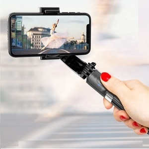 <span class=keywords><strong>L08</strong></span> Stabilisateur de cardan à axe unique anti-secousse Bâton de <span class=keywords><strong>selfie</strong></span> rotatif pliable avec trépied pour Smartphone - Product Image 6