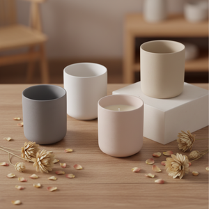 Contenedores de <span class=keywords><strong>velas</strong></span> de arcilla cerámica color mate 80z 10oz 12oz gifs de Navidad tarros vacíos para hacer <span class=keywords><strong>velas</strong></span> - Product Image 6