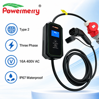 Chargeur EV portable 11 kW 16 A Type 2, utilisation domestique, design étanche IP67, nouveau, sûr