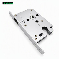 Serrure de porte en acier inoxydable magnétique silencieuse 5055 personnalisée en usine, loquet muet pour ensemble de serrures de porte intérieure en bois