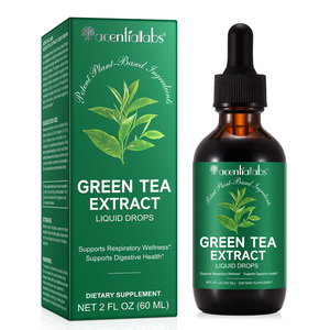 Acentiallabs 60ml Tintura Vegana Senza Alcool Vegetariana di Camelia Sinensis Estratto Naturale di Tè Verde in Gocce Liquide per Uomini e Donne - Product Image 1