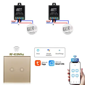 mini lock door smart home wifi wireless relay 1ch 12v remote control switch wireless rf relay 5v tuya switch wifi remote switch