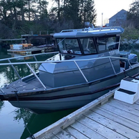 Bateaux en aluminium Gospel à vendre 23 pieds/6,85 m Bateau de pêche en aluminium facile à utiliser - avec certificat CE