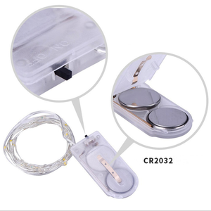 Vòng Hoa 1M 2 M 3M Đèn Thần Tiên Mini CR2032 Cho Phòng Tiệc Đám Cưới Giáng Sinh Đèn Dây Led Siêu Nhỏ Dây Đồng Hoạt Động Bằng Pin - Product Image 5
