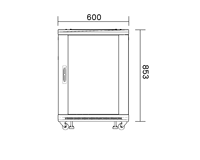 Armoire serveur et armoire réseau 10u 19u 20u 32u 40u Support d'ordinateur pour équipement informatique salle de centre de données