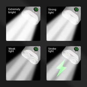 Mini linterna portátil recargable tipo C con batería incorporada, linterna pequeña con 4 modos de iluminación, linternas de emergencia para acampar - Product Image 3