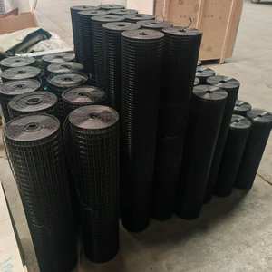 Rollo <span class=keywords><strong>de</strong></span> Malla Metálica Soldada con Recubrimiento <span class=keywords><strong>de</strong></span> PVC Negro, con Orificios Cuadrados <span class=keywords><strong>de</strong></span> 1/2'' y 1'', para Jaulas <span class=keywords><strong>de</strong></span> Aves y Pollos - Product Image 6