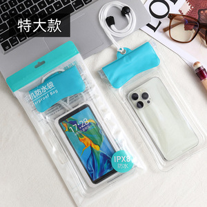 Funda Impermeable para Teléfono, Transparente, de 15 Pulgadas, con Pantalla Táctil, Correa para el Cuello Desmontable, Unisex, para Adultos, para Natación y Deportes Acuáticos - Product Image 2