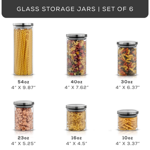 Bocaux en verre borosilicate haute résistance pour échantillons, contenants alimentaires de cuisine avec couvercles hermétiques en acier inoxydable - Product Image 2