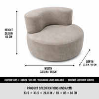 Canapé paresseux à dossier incurvé en chenille grise douce, fauteuil d'appoint moelleux, compressé sous vide, sans cadre, pour coin lecture et jeux