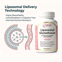 Capsules de glutathion liposomal OEM/ODM pour un soutien antioxydant et détoxifiant puissant, compléments alimentaires pour la santé immunitaire