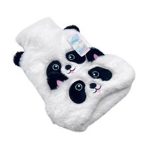 <span class=keywords><strong>Bouillotte</strong></span> en caoutchouc de haute qualité 1L 2L avec housse en peluche Panda et masque pour les yeux, chauffe-mains, design animalier, vente en gros - Product Image 2