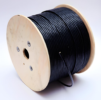Cable de Red UTP Cat5E de Cobre Desnudo/CCA OUFU, 4 Pares, 1000m, 23AWG, Cable de Red RJ45 CAT6 de 24AWG para Interiores/Exteriores