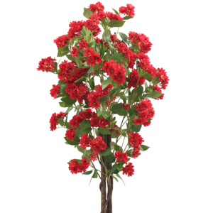 Jwt3831 Thiết kế phổ biến nhất của cây hoa nhân tạo chậu cây đi vào cuộc sống với màu đỏ trang trí chậu cây - Product Image 1