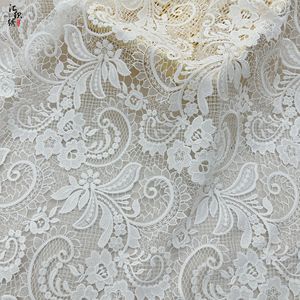 Tela de Encaje al por Mayor de Alta Calidad, Tela de Malla Floral Blanca para Vestidos, Ropa, Accesorios, Mercería - Product Image 2