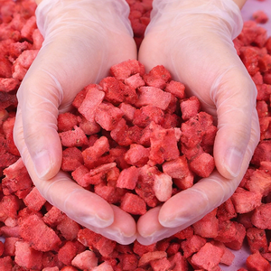 Dés de fraises lyophilisées en vrac, collation de fruits secs - Product Image 2