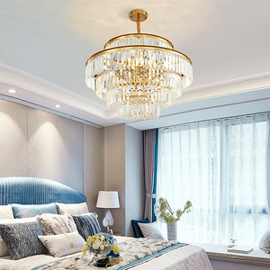 Lámpara de Araña Moderna de Lujo <span class=keywords><strong>para</strong></span> <span class=keywords><strong>Sala</strong></span> de Estar, Lámpara de Cristal Redonda Colgante, Lámpara de Techo <span class=keywords><strong>para</strong></span> <span class=keywords><strong>Comedor</strong></span> <span class=keywords><strong>y</strong></span> Dormitorio - Product Image 4