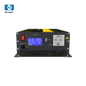 Convertisseur de courant NIUBAILE DAC-CZ-2000 2000W à onde sinusoïdale pure, convertisseur de courant <span class=keywords><strong>alternatif</strong></span> 48V vers <span class=keywords><strong>220V</strong></span> 60Hz monophasé, convertisseur de courant automobile industriel OEM personnalisé - Product Image 2