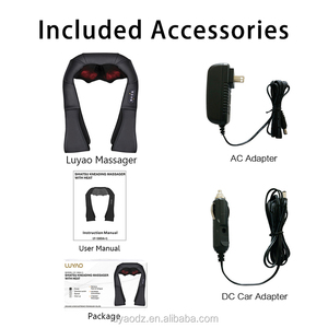 Coussin de massage Shiatsu LY-580A+1 avec masseur d'épaule 3D à pétrissage profond pour soulager les douleurs musculaires du cou - Product Image 4