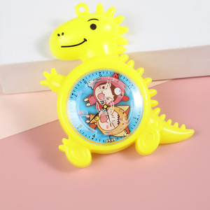 Dinosaur Shape <b>Clock</b> Plastic Kids <b>Wall</b> <b>Clock</b> For Children Room <b>Decor</b> Colorful Cartoon Design - Product Image 4