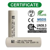 Batterie Molicel Originale Grade A à Décharge à Haut Débit et Basse Température 21700 P30B/P42A/P45B/P50B/M65A 3000/4200/4500/5000/6500mAh