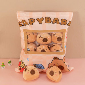 Jouets en <span class=keywords><strong>peluche</strong></span> très vendus, oreiller mignon, grand sac, poupées capybara, salamandre, chat, cochon, rembourrage en coton PP, 31-50 cm, anniversaire - Product Image 4