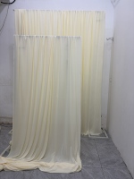 Tissu drapé élastique en polyester pour la décoration de plafond et de fond de scène de mariage