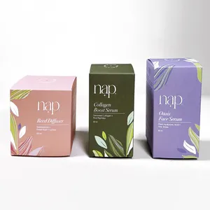 Personalisierte individuelle Schönheitsprodukte-Verpackung Lotion Ätherisches Öl Papierschachtel für Serum Hautpflege Verpackungsbox