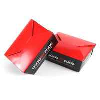 Boîte à lunch en papier kraft recyclable, résistante à l'eau, conteneur alimentaire jetable pour emporter, salade, pâtes, sushi, emballage