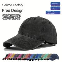 Sombrero de Vaquero Retro para Hombre, Gorra de Béisbol de Algodón Suave con Logotipo Estampado, Estilo Retro Distintivo