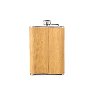 Da bọc flagon và Hip Flask Bộ quà tặng rượu vang Quà Tặng tùy chỉnh 4 Whiskey Glass Mỹ phong cách Whisky Bộ quà tặng kinh doanh 500 bộ