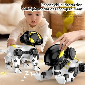 Robot chien intelligent éducatif en plastique SJY-LH-R1S, châssis coulissant à quatre roues, fonctionne sur piles, télécommande 2,4 GHz, 360° - Product Image 5