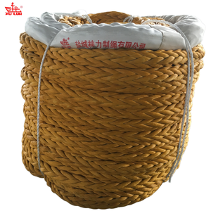 เชือก <span class=keywords><strong>JU</strong></span> LUN UHMWPE เส้นผ่านศูนย์กลาง <span class=keywords><strong>52</strong></span> มม. ขนาด 6-1/2 นิ้ว ยาว 220 ม. 8/12 เส้น สำหรับผูกเรือและลากจูง โมดูลัสสูง น้ำหนักเบา - Product Image 1