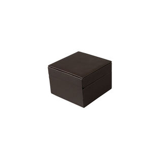 Boîte à montre rectangulaire en bois artisanale de luxe personnalisable DS, avec couvercle en cuir, matériau recyclable, finition mate, respectueuse de l'environnement - Product Image 6