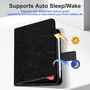 Étui en cuir véritable Laudtec pour <span class=keywords><strong>iPad</strong></span> <span class=keywords><strong>Pro</strong></span> 13 pouces M4 2024 <span class=keywords><strong>avec</strong></span> support de <span class=keywords><strong>stylet</strong></span> de protection antichoc support Premium veille/réveil automatique - Product Image 2