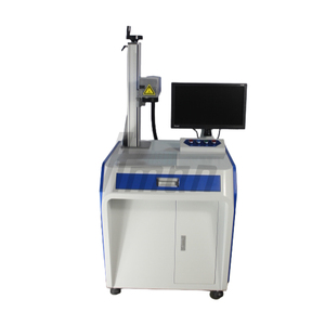 Machine de gravure laser à fibre 300x300mm 100W à refroidissement par air, commande EZ CAD, équipement de marquage CNC portable de table - Product Image 1