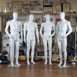 小売業の成功のために、プレミアムな白人男性ポーズマネキンで