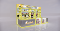 Étagère de présentation de jouets et comptoir de réception pour les magasins de machines à griffes d'arcade, distributeurs automatiques de jouets en capsule, machines à gacha