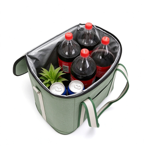 Sacs isothermes pliables pour le camping en plein air, grande capacité 26L, imperméables, isolés, 600D, avec poignées et bandoulière - Product Image 5