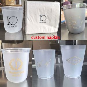 Gobelet en plastique PET/PP transparent à fond rond en forme de U, personnalisable avec logo, 14oz/16oz, avec couvercles rigides, pour mariage, boisson, vin - Product Image 4