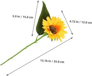 Flores de Gerbera Artificiales de Látex Realistas de Calidad al por Mayor para Decoración del Hogar, Bodas, Graduaciones, Exteriores y Parques Infantiles - Product Image 2