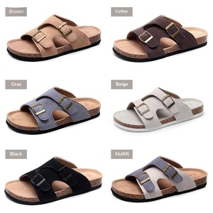 Sandalias de Playa Cómodas de Alta Calidad para Mujer y Hombre, Sandalias de Corcho PU con Suela de <span class=keywords><strong>EVA</strong></span>, Talla Grande, Estilo Casual - Product Image 4