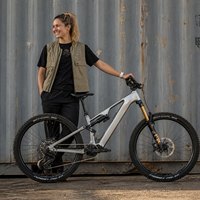 Vélo de montagne électrique à suspension intégrale en fibre de carbone 29 pouces avec moteur central Bafang M560