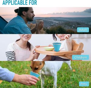 Vente flash : Tasse à café pliable et rétractable en silicone sans BPA de 270 ml, portable, pour le sport et les voyages - Product Image 5