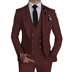 بدلة زفاف رجالية عالية الجودة <span class=keywords><strong>3</strong></span> قطع على الموضة بدلة حفلات زفاف رجالية رسمية - Product Image 1