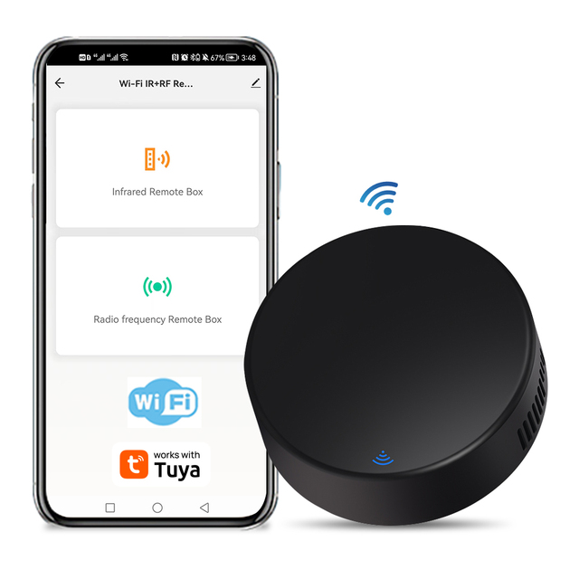 Wireless Infrared Controller Smart Voice Control Tuya Wifi Air Conditioner IR Blaster Universal Remote Control