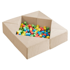 Piscine à balles carrée en mousse personnalisée pour tout-petits avec blocs de construction souples, aire de jeux intérieure pour enfants de 4 à 6 ans - Product Image 2